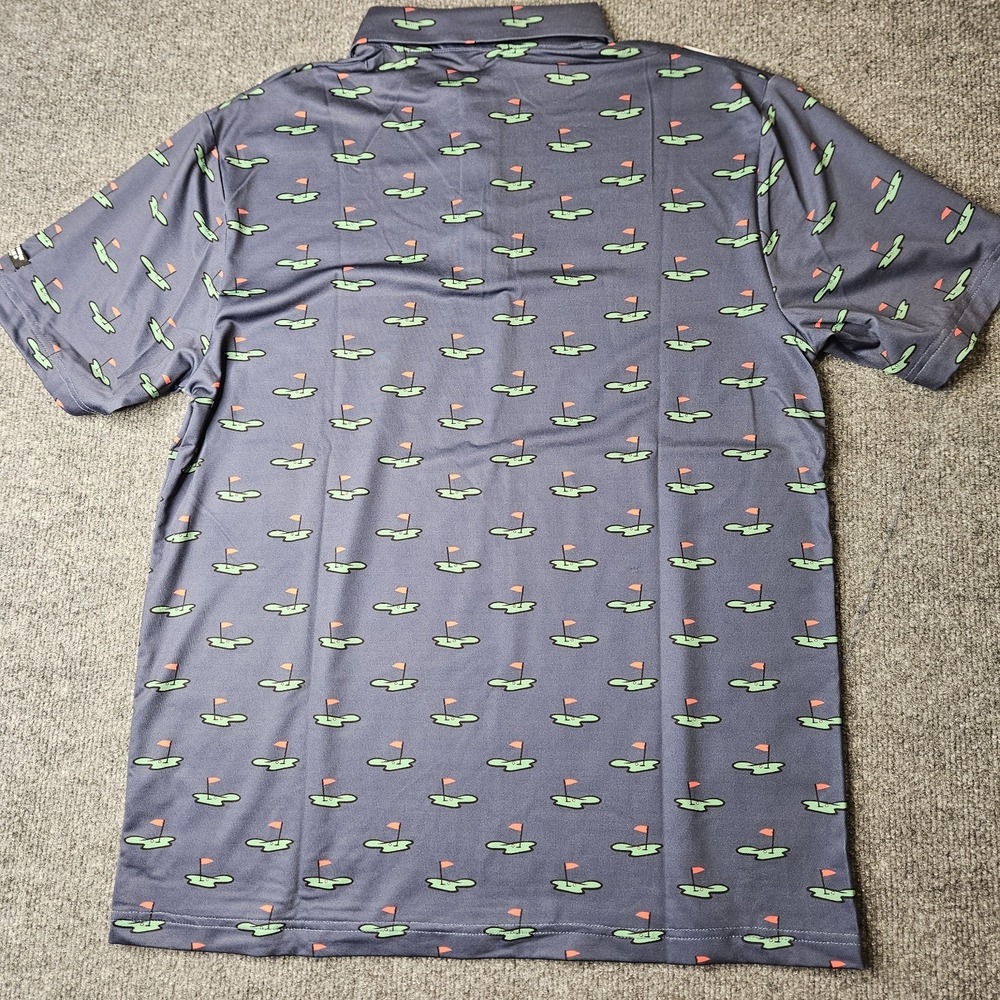 NWT Back Nine Bullies Mens Golf Club Polo Shirt Size Small Putting Green - Picture 6 of 6